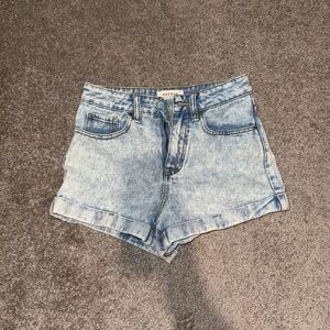 PacSun Blue Jean Shorts High-Waisted Distressed